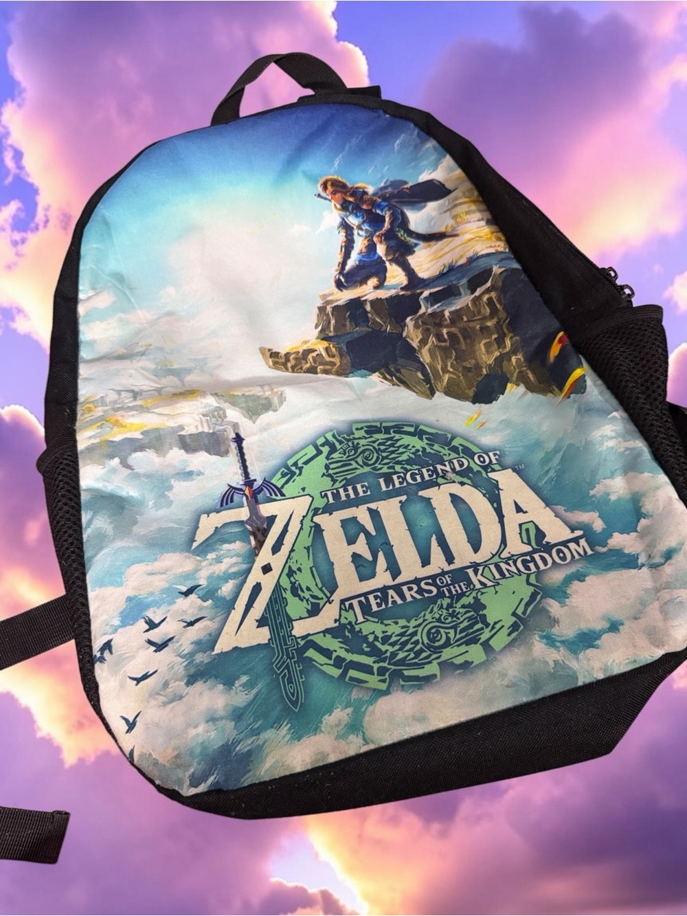 The Legend of Zelda Tears of the Kingdom Graphic Backpack - Blue/Green